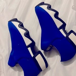 IRI of NEW YORK- Royal Blue w/ white and black soles.